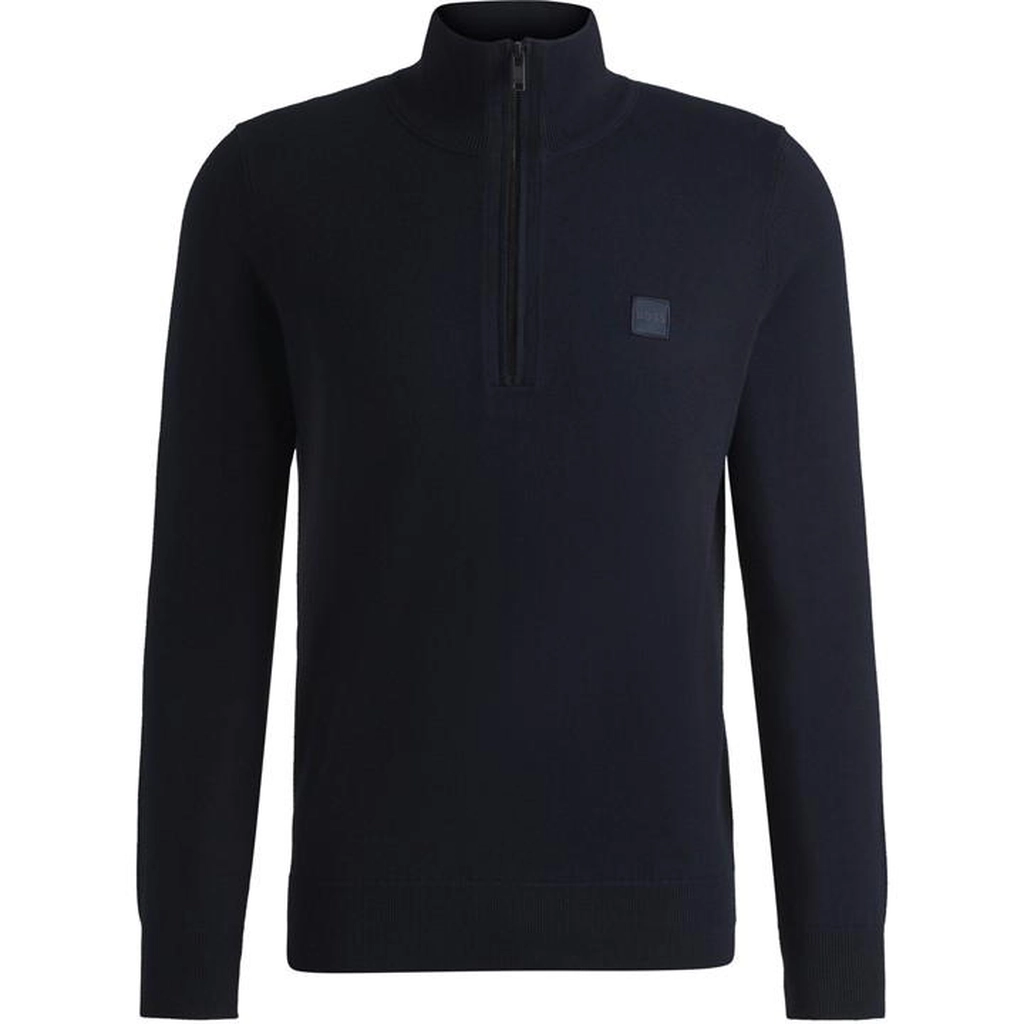 Hugo Boss Kanobix Zip-Neck Sweater - Blue